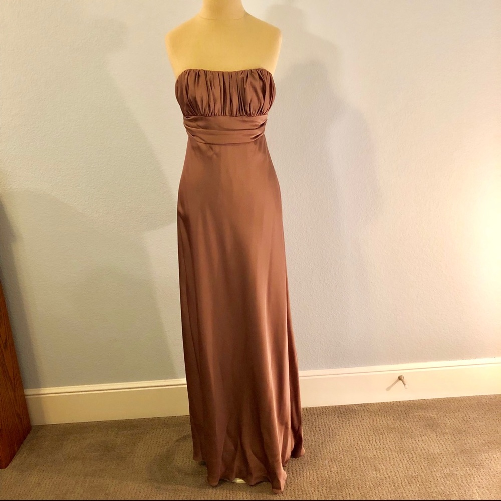 strapless gown